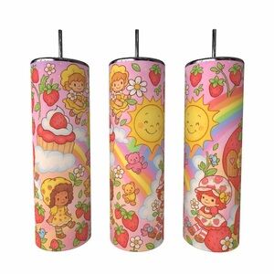 Vintage Inspired Strawberry Shortcake Tumbler